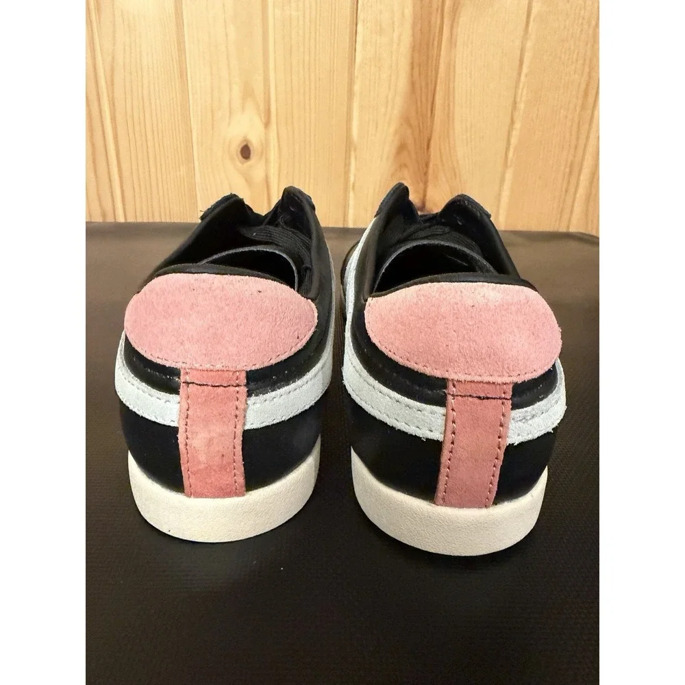Gola Bullet Pure Womens Fashion Sneakers in Black Matcha Coral - 9.5 US